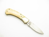 Vintage 1980s Frost Cutlery Seizo Imai Seki Japan Bone Lockback 2.87" Dog Knife