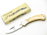 Vintage 1980s Frost Cutlery Seizo Imai Seki Japan Dog Lockback Bone 2.87" Knife