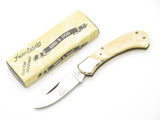 1980s Vintage Frost Cutlery Seizo Imai Seki Japan Cow Bone 2.87" Lockback Knife