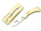 1980s Vintage Frost Cutlery Seizo Imai Seki Japan Cow 2.87" Bone Lockback Knife