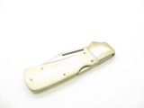 Vintage 1980s Frost Cutlery Seizo Imai Seki Japan Cow 4" Bone Lockback Knife