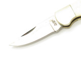 Vintage 1980s Frost Cutlery Seizo Imai Seki Japan 3.75" Cow Bone Lockback Knife