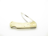 Vintage 1980s Frost Cutlery Seizo Imai Seki Japan Cow 3.75" Bone Lockback Knife