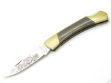 Vintage 1980s Frost Cutlery Seizo Imai Seki Japan Lockback Cow 4.25" Bone Knife