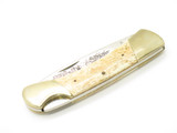 Vintage 1980s Frost Cutlery Seizo Imai Seki Japan 4.25" Lockback Cow Bone Knife