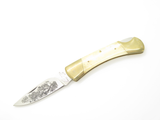 Vintage 1980s Frost Cutlery Seizo Imai 4.25" Seki Japan Lockback Cow Bone Knife