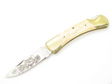 Vintage 1980s Frost Cutlery Seizo Imai Seki Japan Lockback Bone 4.25" Knife