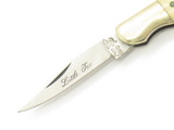 Vintage 1980s Frost Seizo Imai Seki Japan 2.25" Cow Bone Miniature Folding Knife