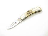Vtg 1980s Frost Kit Carson Seizo Imai Seki Japan 2.25" Stag Lockback Mini Knife