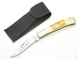 Vintage 1980s Frost Seizo Imai Seki Japan Folding 4.12" Stag Trapper Knife