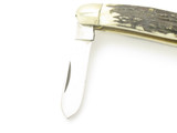 Vintage 80s Frost Cutlery Seizo Imai Seki Japan Stockman Folding 4" Stag Knife
