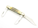 Vintage 80s Frost Cutlery Seizo Imai Seki Japan 4" Folding Stag Stockman Knife