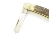 Vintage 80s Frost Cutlery Seizo Imai Seki Japan 4" Stag Stockman Folding Knife