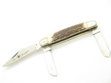 Vintage 80s Frost Cutlery Seizo Imai Seki Japan Stag 4" Second Cut Folding Knife