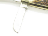 Vintage 80s Frost Cutlery Seizo Imai Seki Japan Stag 4" Second Cut Folding Knife
