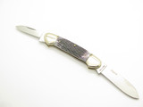 Vintage 1980s Frost Seizo Imai Seki Japan Folding Jigged Bone Canoe 3.62" Knife