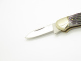 Vintage 1980s Frost Seizo Imai Seki Japan Folding Jigged Bone Canoe 3.62" Knife