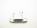 Vintage 1980s Frost Seizo Imai Seki Japan Folding Jigged Bone Canoe 3.62" Knife