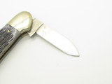 Vintage 1980s Frost Seizo Imai Seki Japan Folding Canoe Jigged Bone 3.62" Knife
