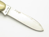 Vintage 1980s Frost Seizo Imai Seki Japan Canoe Folding 3.62" Jigged Bone Knife