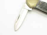 Vintage 1980s Frost Seizo Imai Seki Japan Canoe Folding 3.62" Jigged Bone Knife