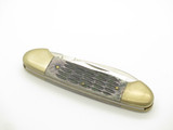 Vintage 1980s Frost Seizo Imai Seki Japan Canoe Folding 3.62" Jigged Bone Knife