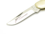 Vtg 1980s Frost Cutlery Peacemaker Seizo Imai Seki Japan 4" Bone Lockback Knife