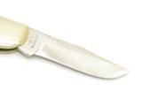 Vtg 1980s Frost Cutlery Peacemaker Seizo Imai Seki Japan 4" Bone Lockback Knife