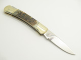 Vtg 1980s Frost Cutlery Seizo Imai Seki Japan 3.75" Bone Lockback Pocket Knife