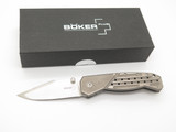 Boker Plus Scoundrel SK Knives Titanium Framelock Handle VG-10 Folding Knife