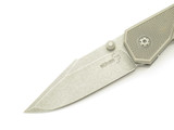 Boker Plus Scoundrel SK Knives Titanium Handle VG-10 Stonewash Folding Knife