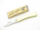 Vintage 1980s Frost Cutlery Seizo Imai Seki Japan White 2.75" Lockback Knife