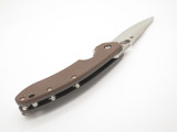 Spyderco C156GPBN Brad Southard CTS-204P Titanium Framelock Brown Folding Knife