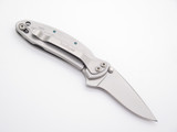 Vtg Early Kershaw USA 1600 Chive Stainless Folding Pocket Knife