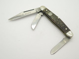 Vtg 1970s Boker USA Tree Brand 8588 3 Blade Stockman Folding Pocket Knife