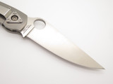 Spyderco USA C36TIFP Military Titanium Fluted Handle Folding Pocket Knife