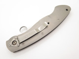 Spyderco USA C36TIFP Military Titanium Fluted Handle Folding Pocket Knife