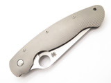 Spyderco USA C36TIFP Military Titanium Fluted Handle Folding Pocket Knife