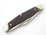 Vtg 1970s Boker USA Tree Brand 9885 3 Blade Stockman Folding Pocket Knife