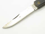 Vintage 1970s Stidham's Knives Ohio USA 4.12" Wood Folding Pocket Knife