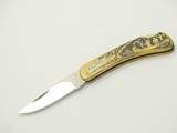 Vintage 1970s Compass Industries Seizo Imai Seki Japan 3" Lockback Brass Knife