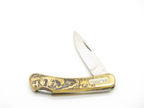 Vintage 1970s Compass Industries Seizo Imai Seki Japan 3" Lockback Brass Knife