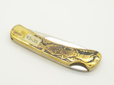 Vintage 1970s Compass Industries Seizo Imai Seki Japan 3" Lockback Brass Knife