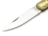 Vintage 1970s Compass Industries Seizo Imai Seki Japan 4" Lockback Brass Knife
