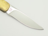 Vintage 1970s Compass Industries Seizo Imai Seki Japan 4" Lockback Brass Knife
