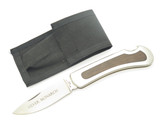 Vintage 1970s Compass Industries Seizo Imai Seki Japan Wood 5" Lockback Knife