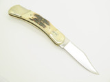 Vintage '80s C I Compass Seizo Imai Seki Japan Stag Folding Lockback 4.25" Knife