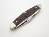 Vtg 1970s Boker USA Tree Brand 8585 3 Blade Stockman Folding Pocket Knife