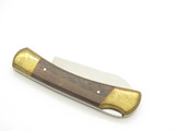 Vintage 1970s Madonna Puma Inox Imai 4" Wood Lockback Folding Pocket Knife