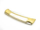 Vintage Olsen OK 152 Seizo Imai Seki Japan Brass & Bone 4.25" Lockback Knife
